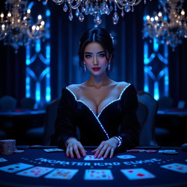 Jili77 Live Baccarat — HD ကင်မရာဖြင့် Baccarat ဂိမ်းကစားနေသောမြင်ကွင်း